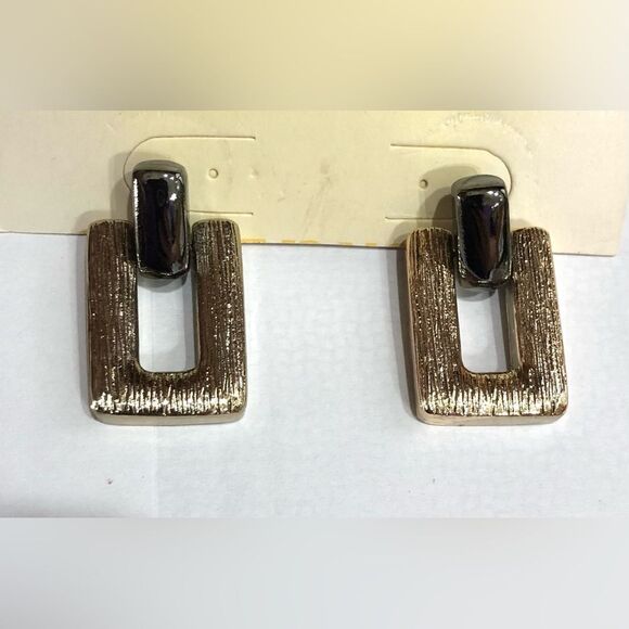 Vintage Geometric Statement Dangle Earrings (a)88 - Picture 7 of 8